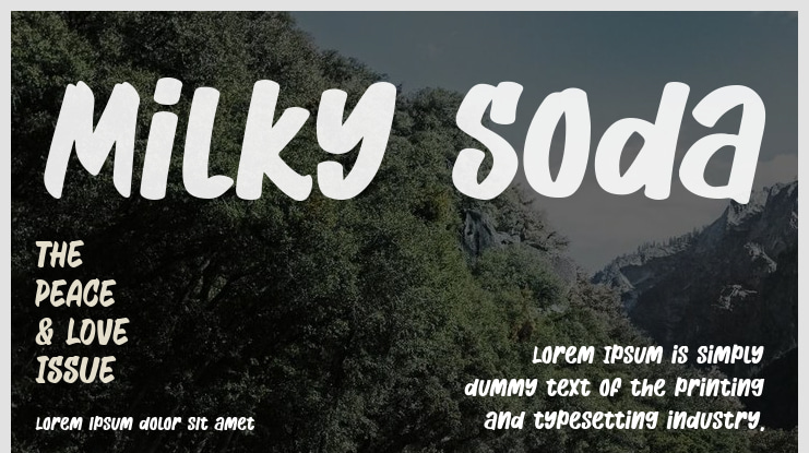 Milky Soda Font