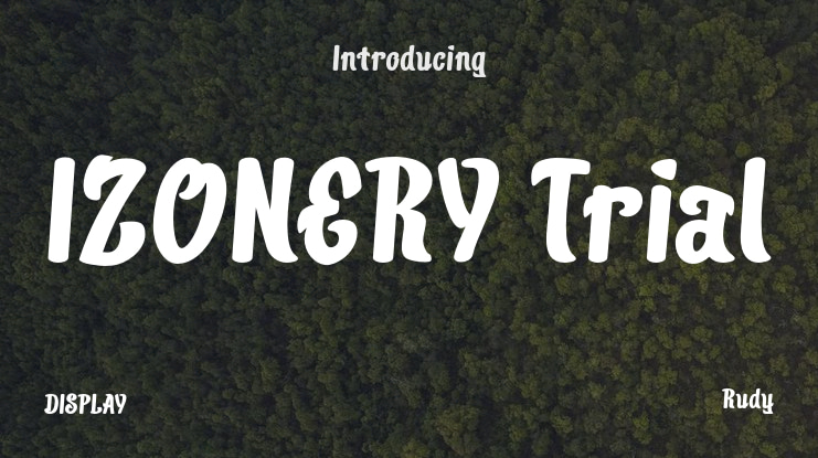 IZONERY Trial Font