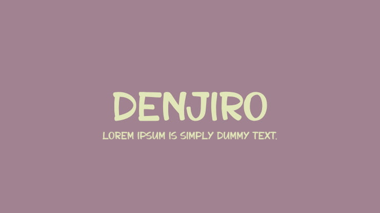 Denjiro Font
