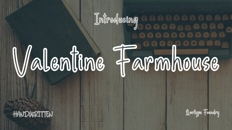 Valentine Farmhouse Font