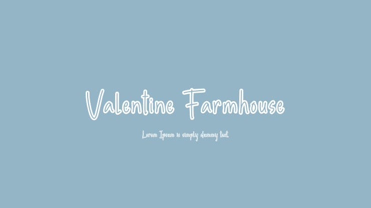 Valentine Farmhouse Font