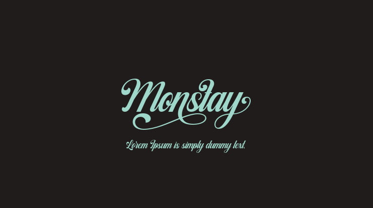 Monstay Font