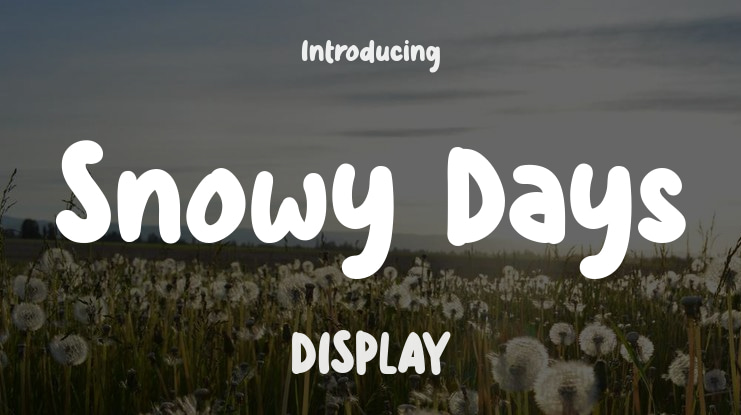 Snowy Days Font