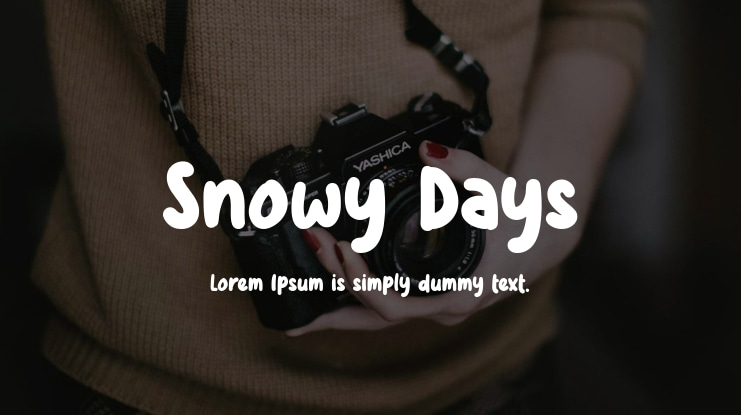 Snowy Days Font