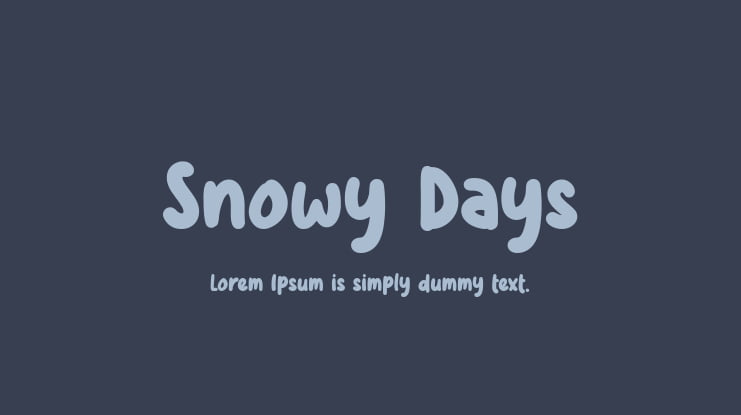 Snowy Days Font