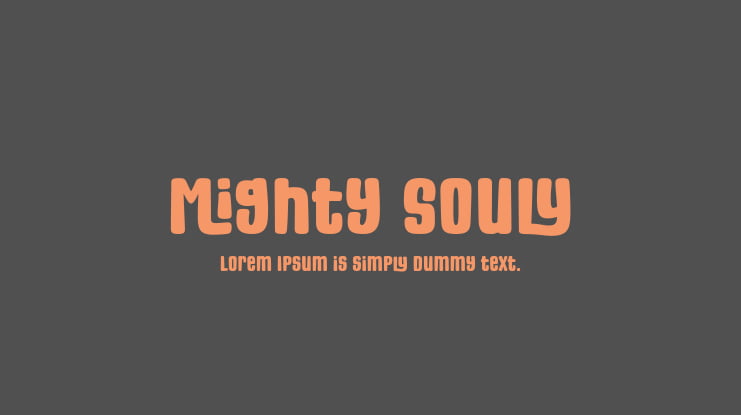 Mighty Souly Font