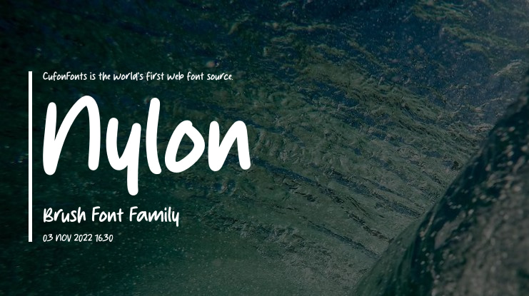 Nylon Brush Font
