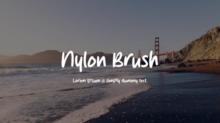 Nylon Brush Font