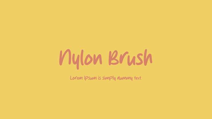 Nylon Brush Font
