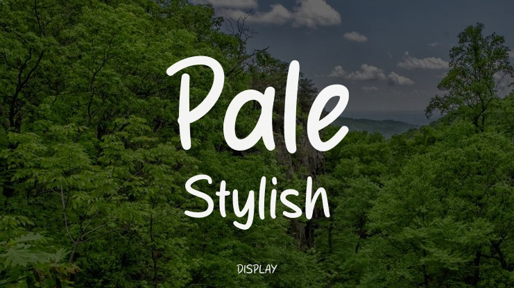 Pale Stylish Font