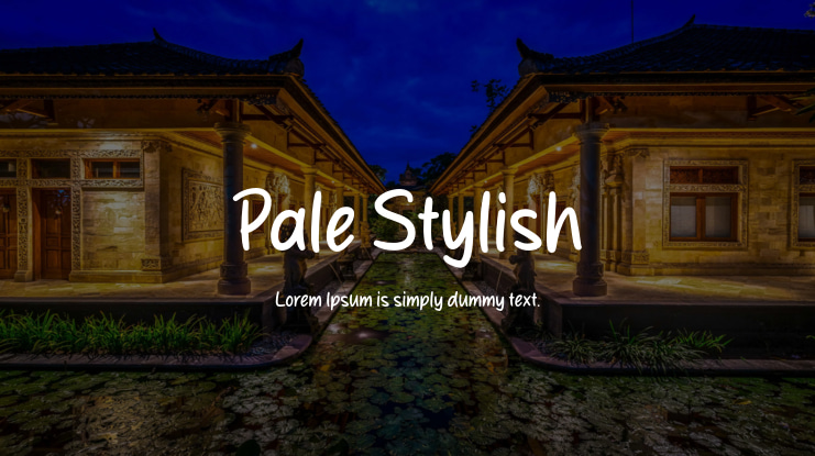 Pale Stylish Font
