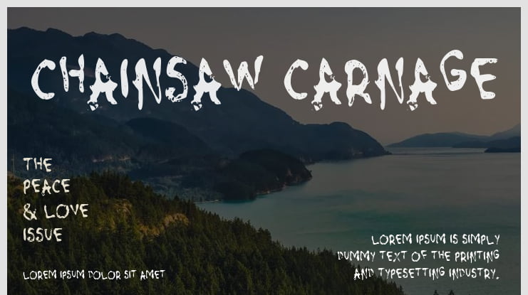 Chainsaw Carnage Font