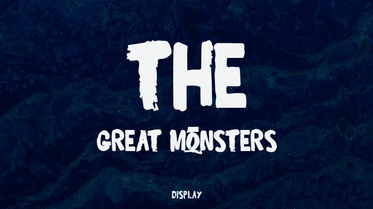 The Great Monsters Font