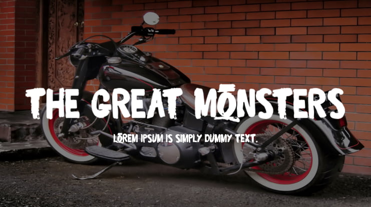 The Great Monsters Font