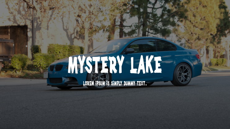 Mystery Lake Font