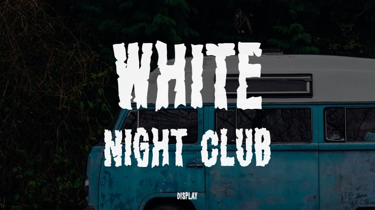 White Night Club Font