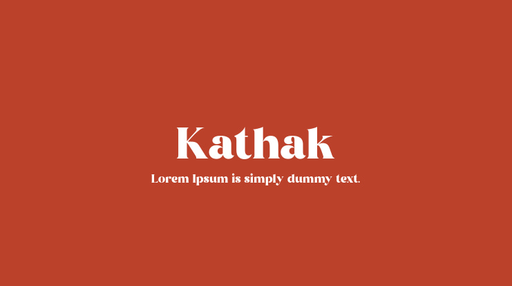 Kathak Font