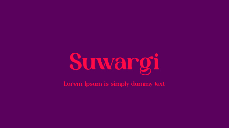 Suwargi Font