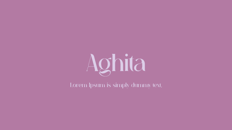Aghita Font