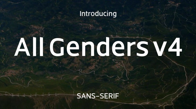 All Genders v4 Font Family