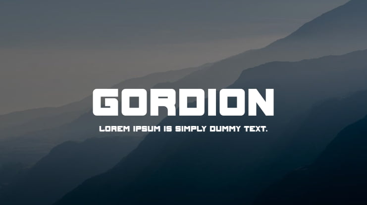 Gordion Font