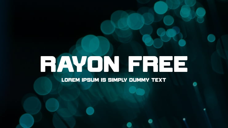 Rayon Free Font