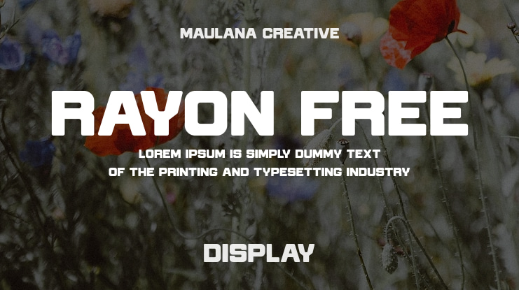 Rayon Free Font