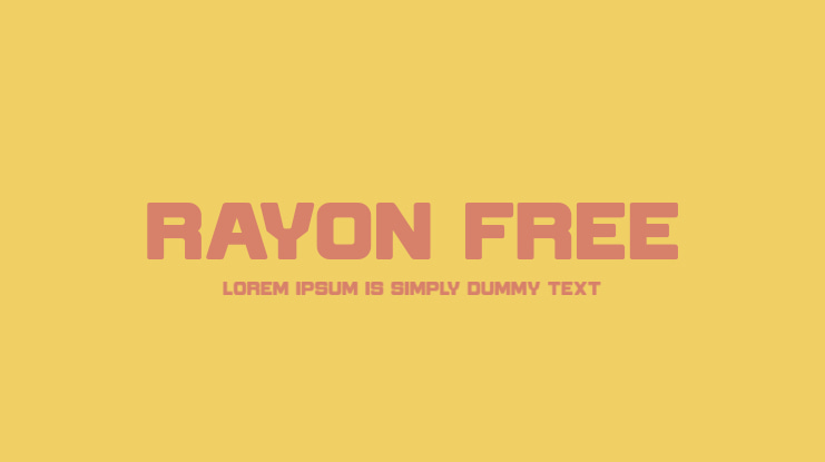 Rayon Free Font