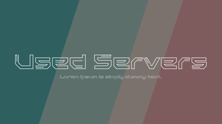 Used Servers Font Family