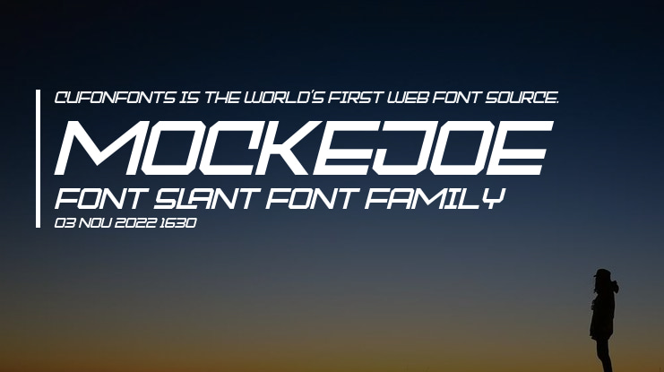 MOCKEJOE FONT SLANT
