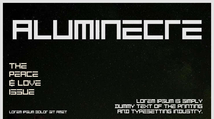 ALUMINECRE Font
