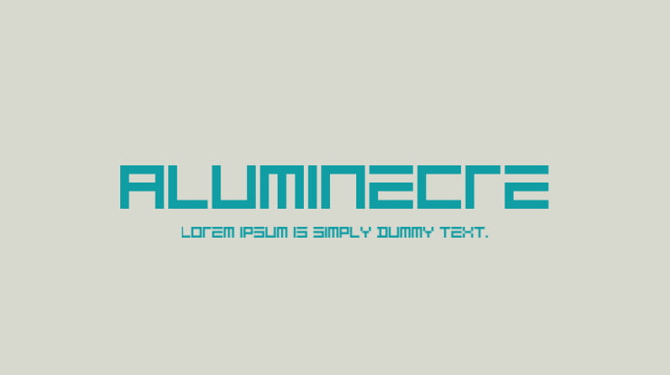 ALUMINECRE Font