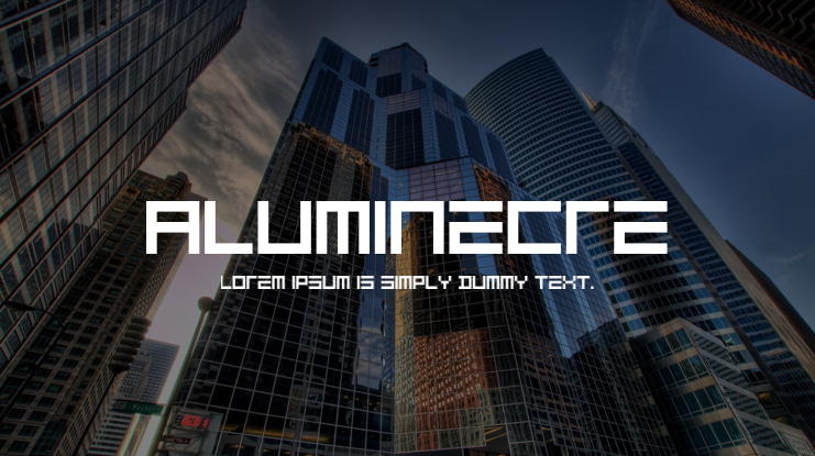 ALUMINECRE Font