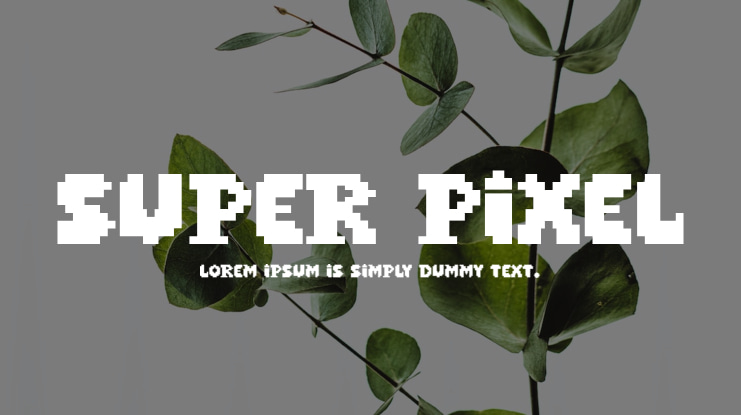 Super Pixel Font