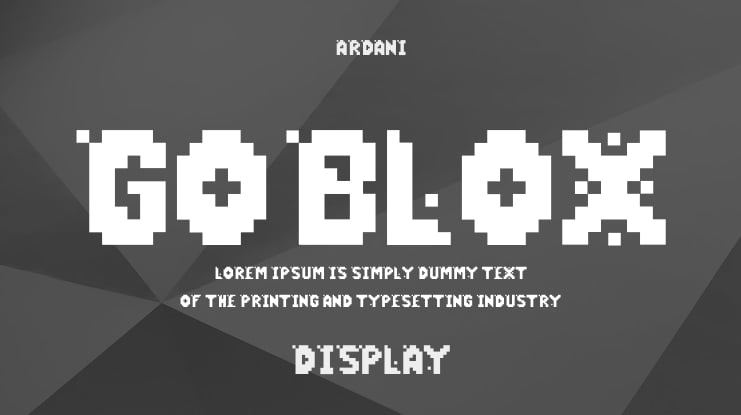 GoBlox Font