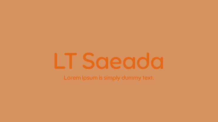 LT Saeada Font Family