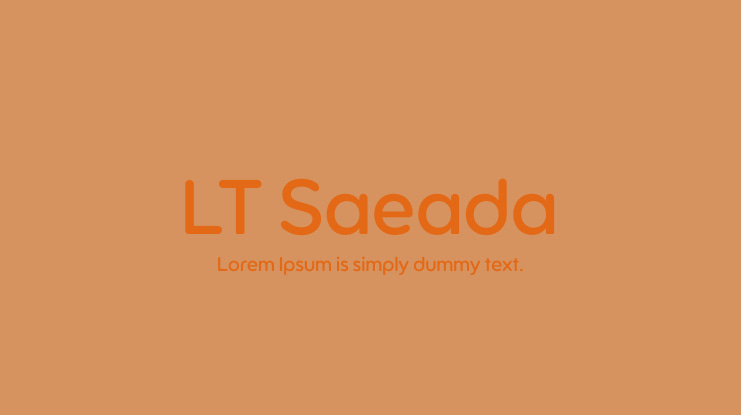 LT Saeada Font Family