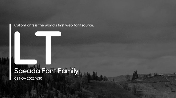 LT Saeada Font Family