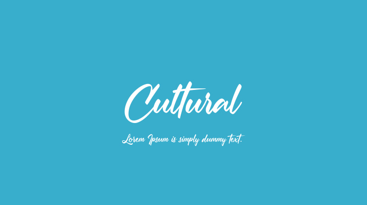 Cultural Font