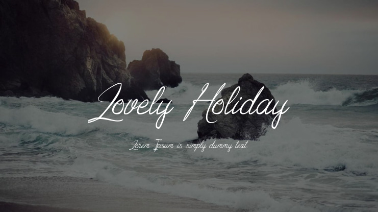 Lovely Holiday Font