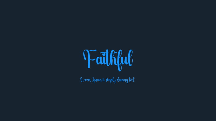 Faithful Font