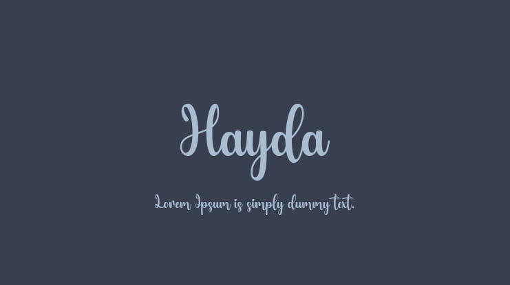 Hayda Font