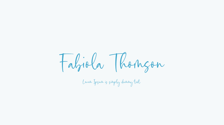 Fabiola Thomson Font