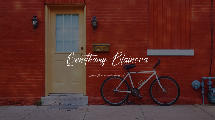 Qenithamy Blainora Font