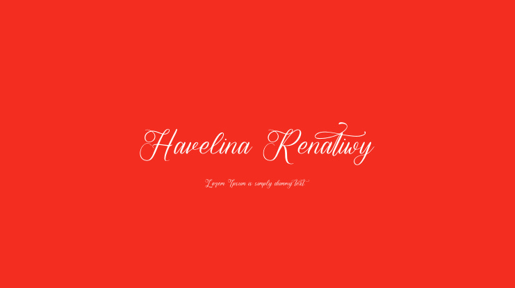 Havelina Renatiwy Font