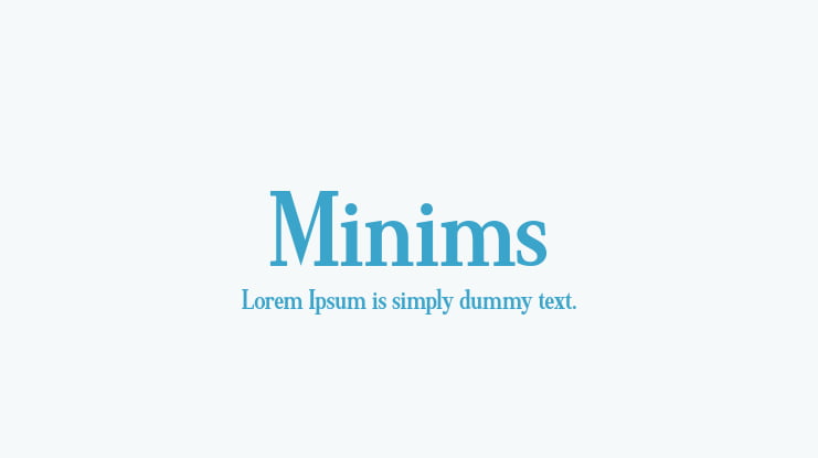 Minims Font