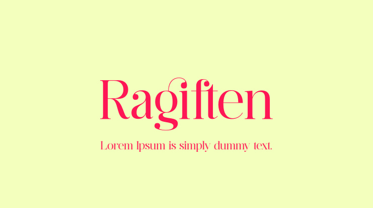 Ragiften Font