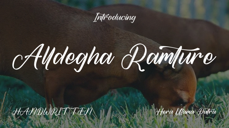 Alldegha Ramture Font
