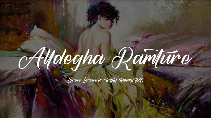 Alldegha Ramture Font