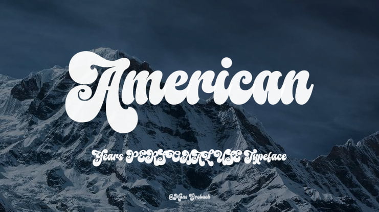 American Years PERSONAL USE Font